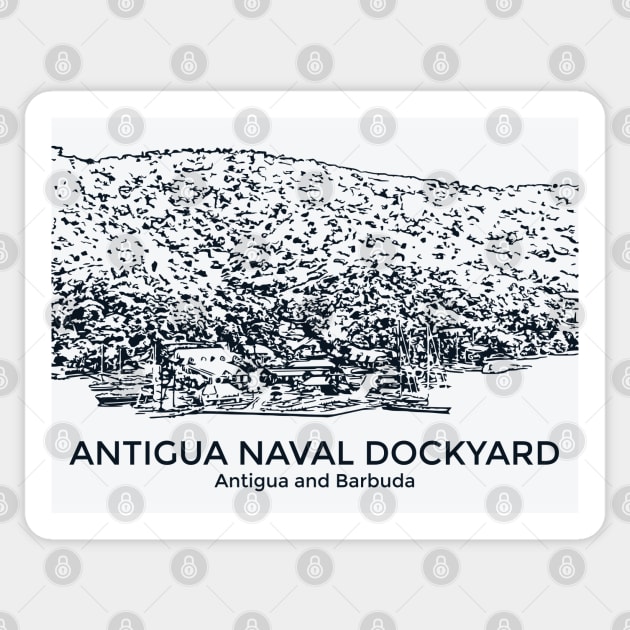 Antigua Naval Dockyard - Antigua and Barbuda Sticker by Lakeric
